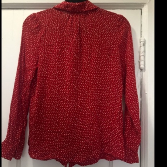 LUCKY BRAND SAM RED & WHITE BUTTON DOWN SHIRT, S - Picture 13 of 13